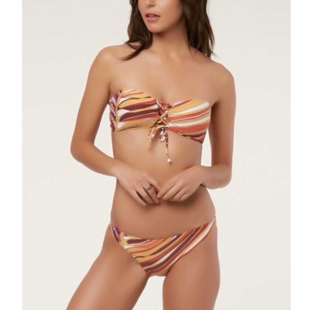 O’NEILL Anacapa 70’s Striped Print Bandeau Bikini Set